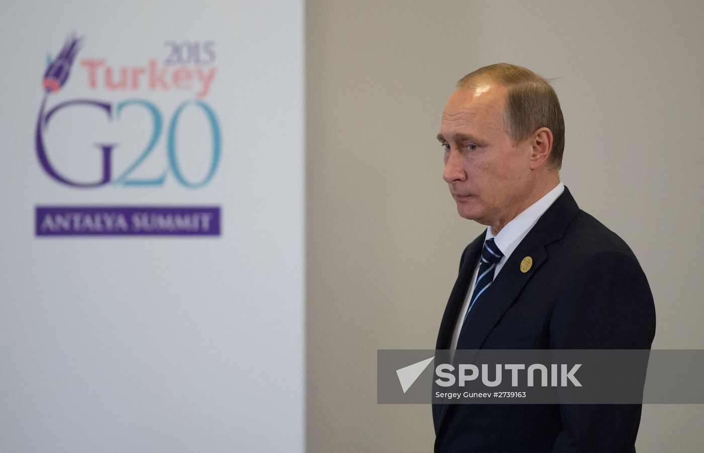Russian President Vladimir Putin participates in G20 summit in Turkey