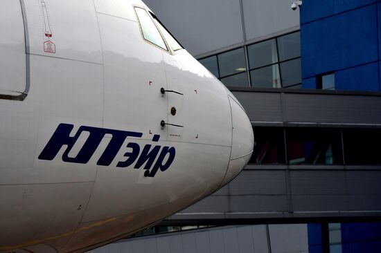UTair airline's first flight on the Vladivostok-Moscow route