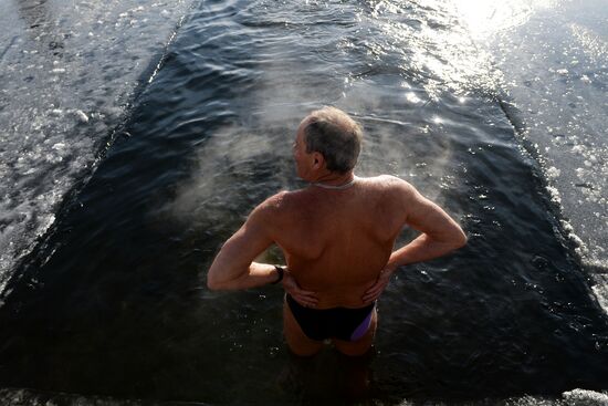 Winter in Novosibirsk Region