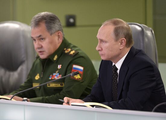 President Vladimir Putin tours National Defense Management Center