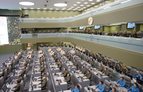 President Vladimir Putin tours National Defense Management Center