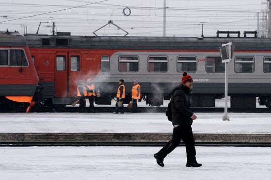 Winter in Novosibirsk Region
