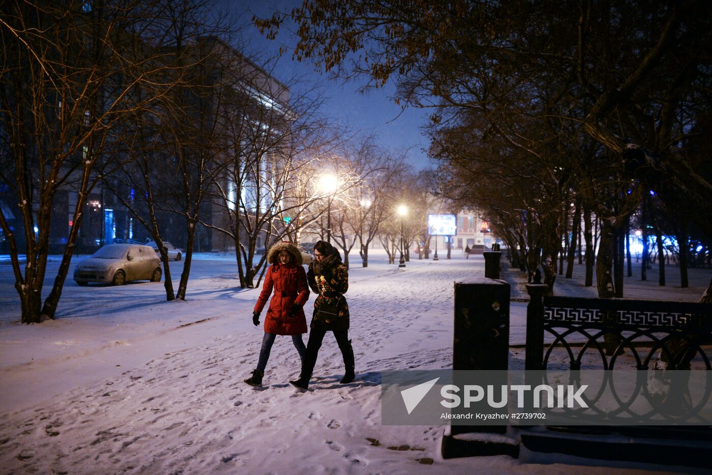 Winter in Novosibirsk Region