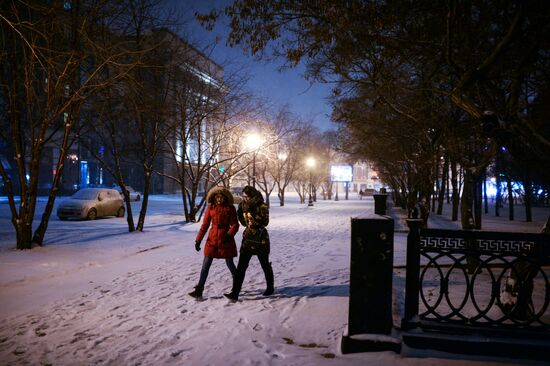 Winter in Novosibirsk Region