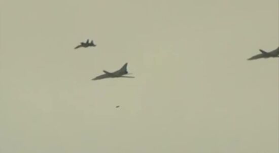 Russian long range air force launches massive airstrikes on IS infrastructure in Syria