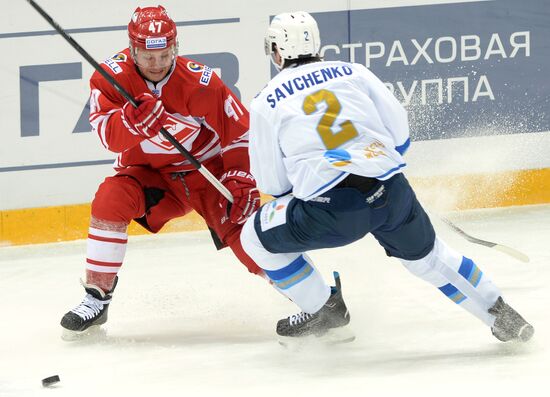 Ice hockey. KHL. Spartak vs. Barys