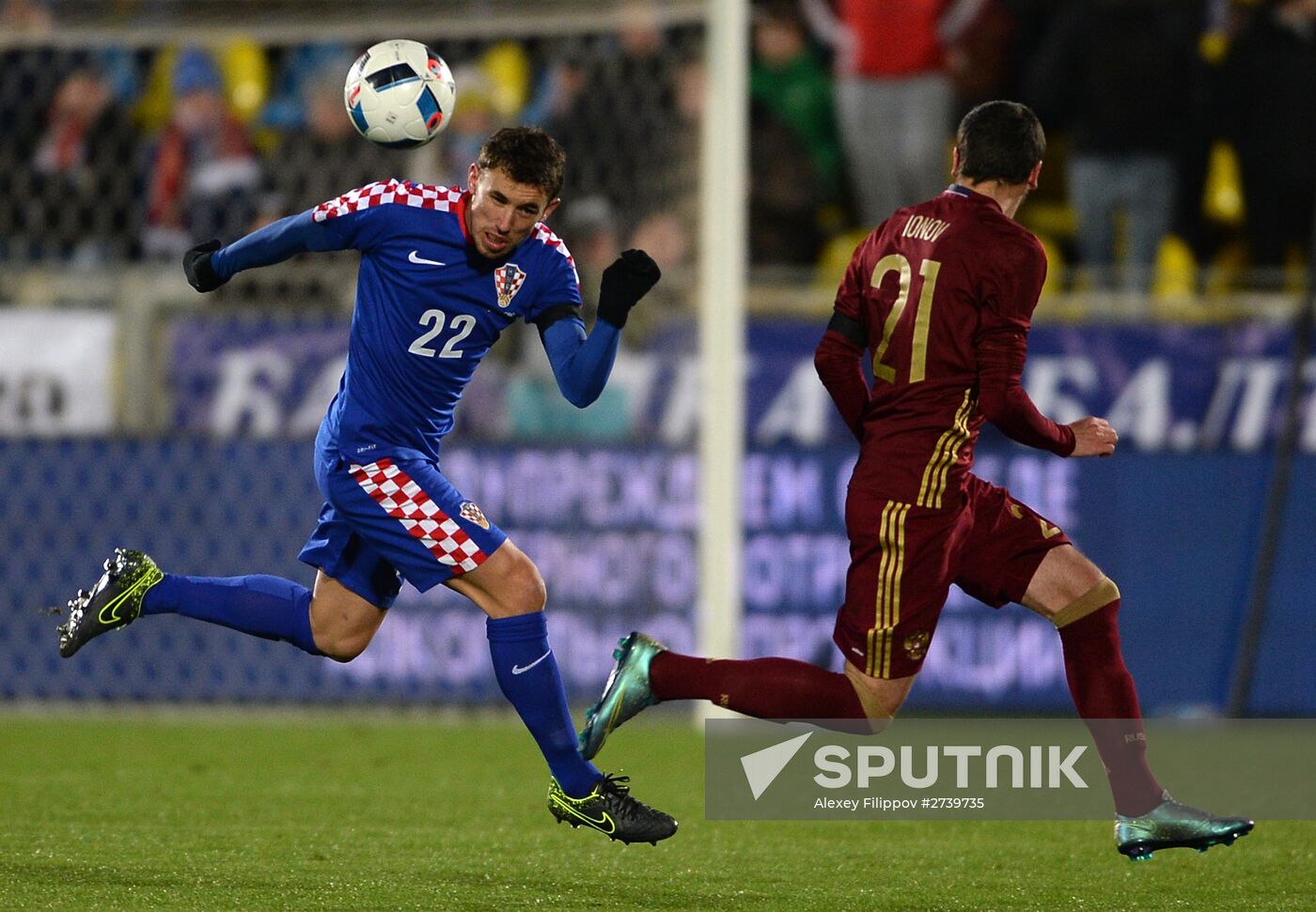Russia vs. Croatia football friendly match