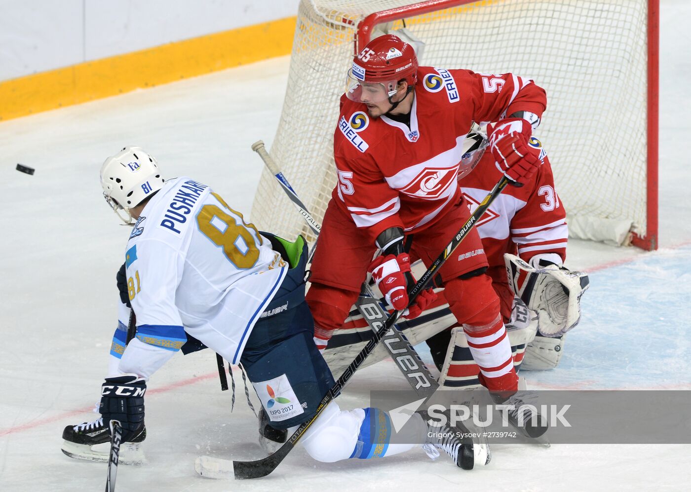 Ice hockey. KHL. Spartak vs. Barys
