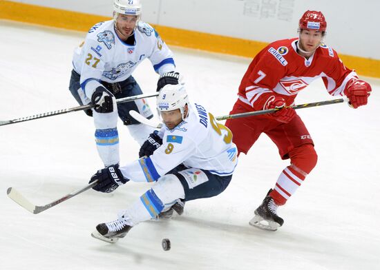 Ice hockey. KHL. Spartak vs. Barys