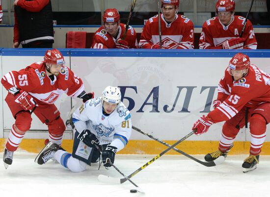 Ice hockey. KHL. Spartak vs. Barys