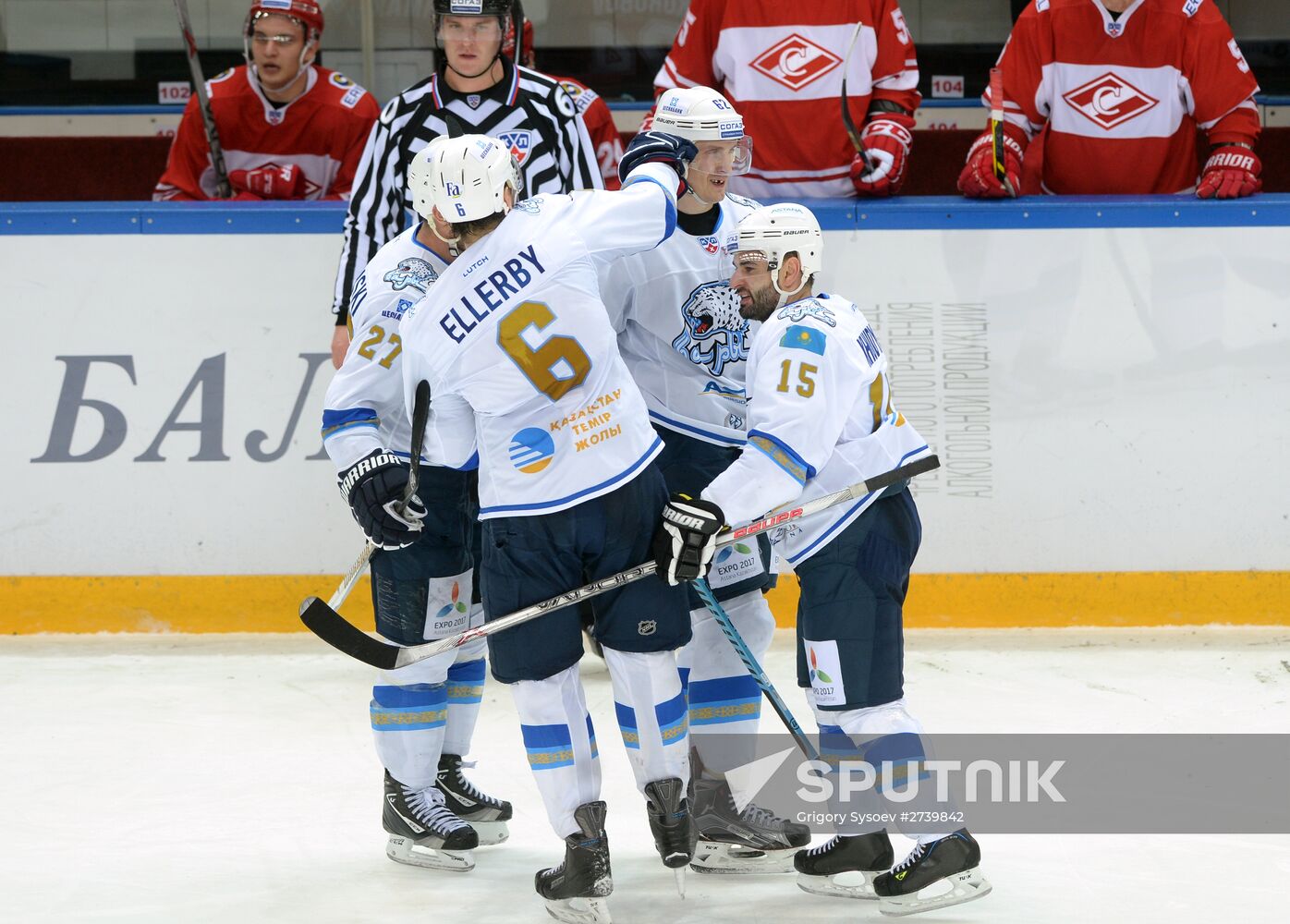 Ice hockey. KHL. Spartak vs. Barys