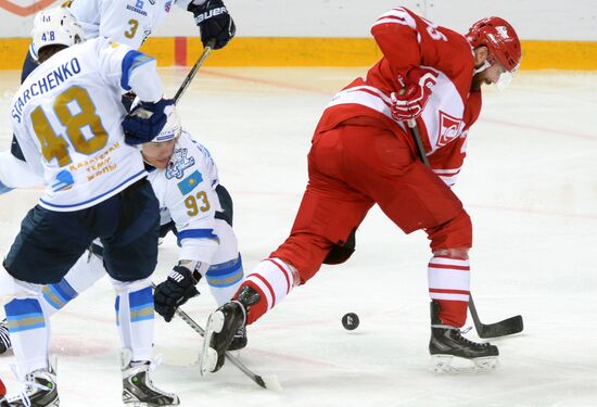 Ice hockey. KHL. Spartak vs. Barys