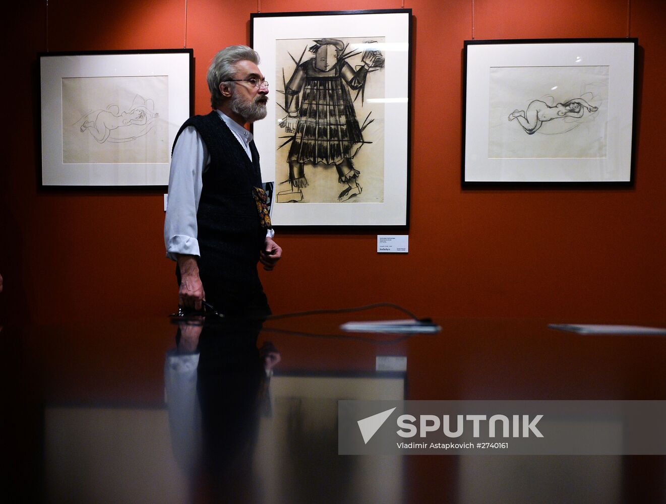 Sotheby's auction preview of Natalia Goncharova's drawings