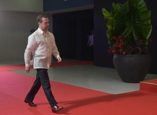 Russian Prime Minister Dmitry Medvedev at APEC 2015 Leaders' Meeting in Philippines