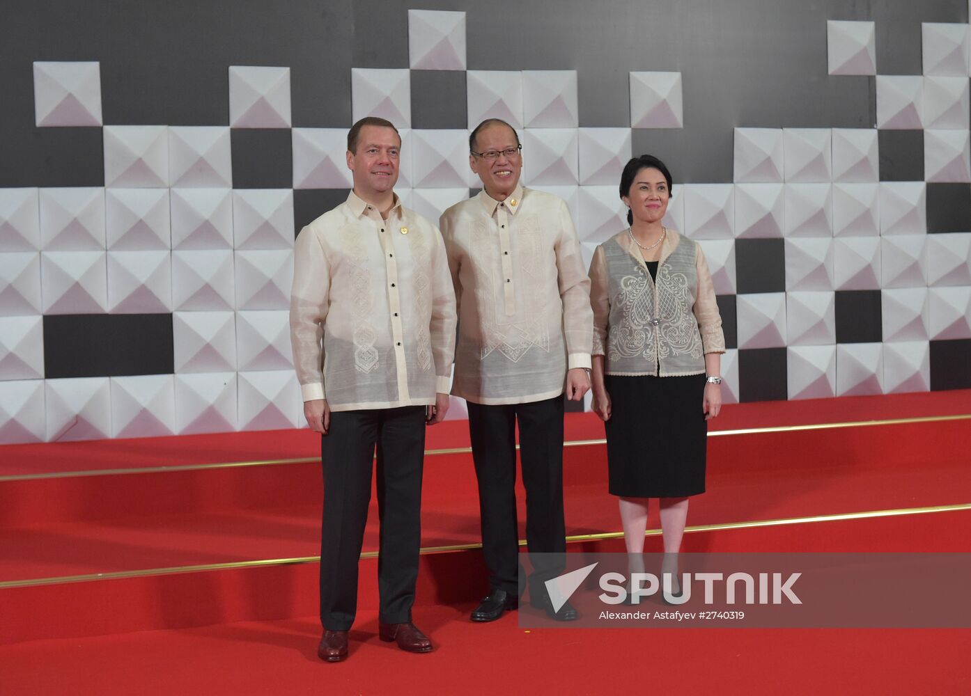 Russian Prime Minister Dmitry Medvedev at APEC 2015 Leaders' Meeting in Philippines