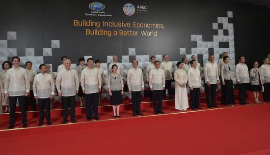Russian Prime Minister Dmitry Medvedev at APEC 2015 Leaders' Meeting in Philippines