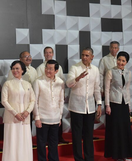 Russian Prime Minister Dmitry Medvedev at APEC 2015 Leaders' Meeting in Philippines