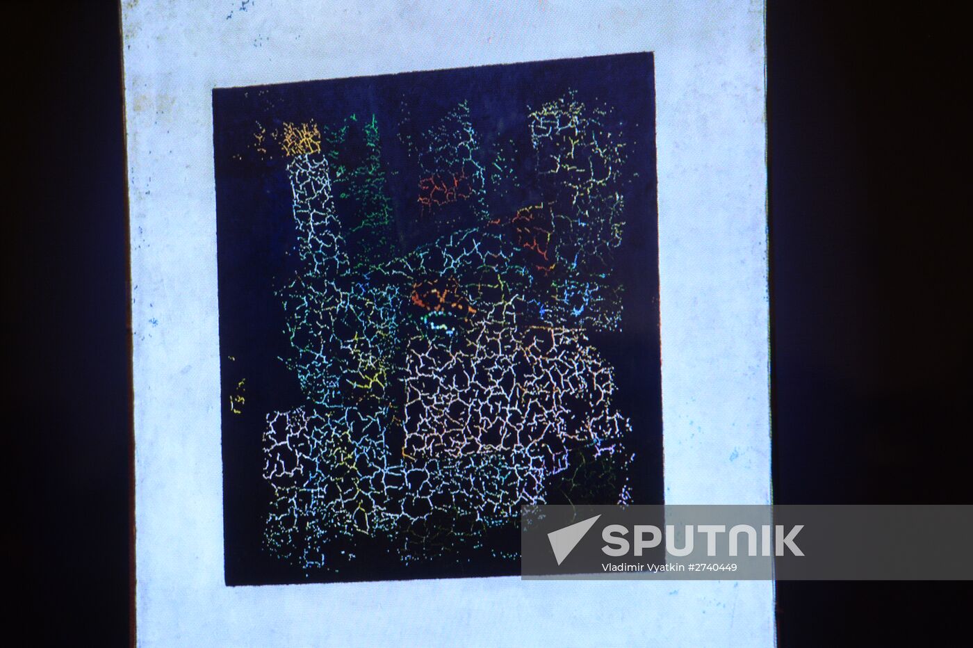 Researchers find color image hidden beneath Malevich's "Black Square"