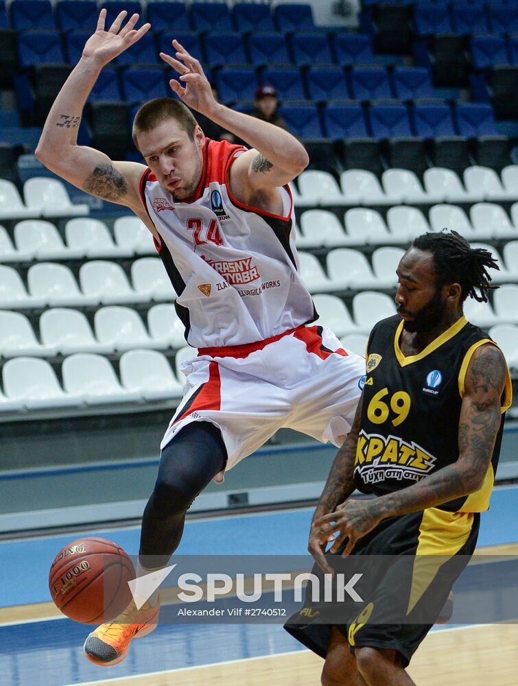 Eurocup Basketball. Krasny Oktyabr vs. AEK