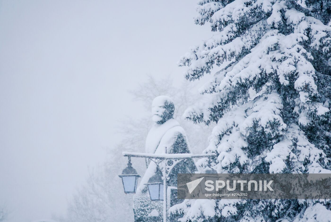 Snowfall in Petrozavodsk