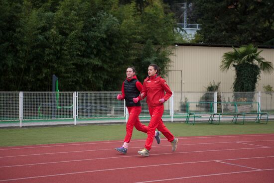 Russian track-and-fielders train in Sochi