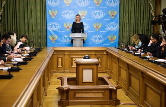 Briefing by Russian Foreign Office spokesperson Maria Zakharova