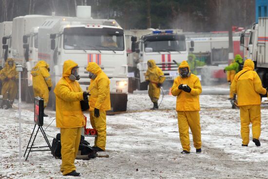 Russian Emergencies Ministry holds command post exercise