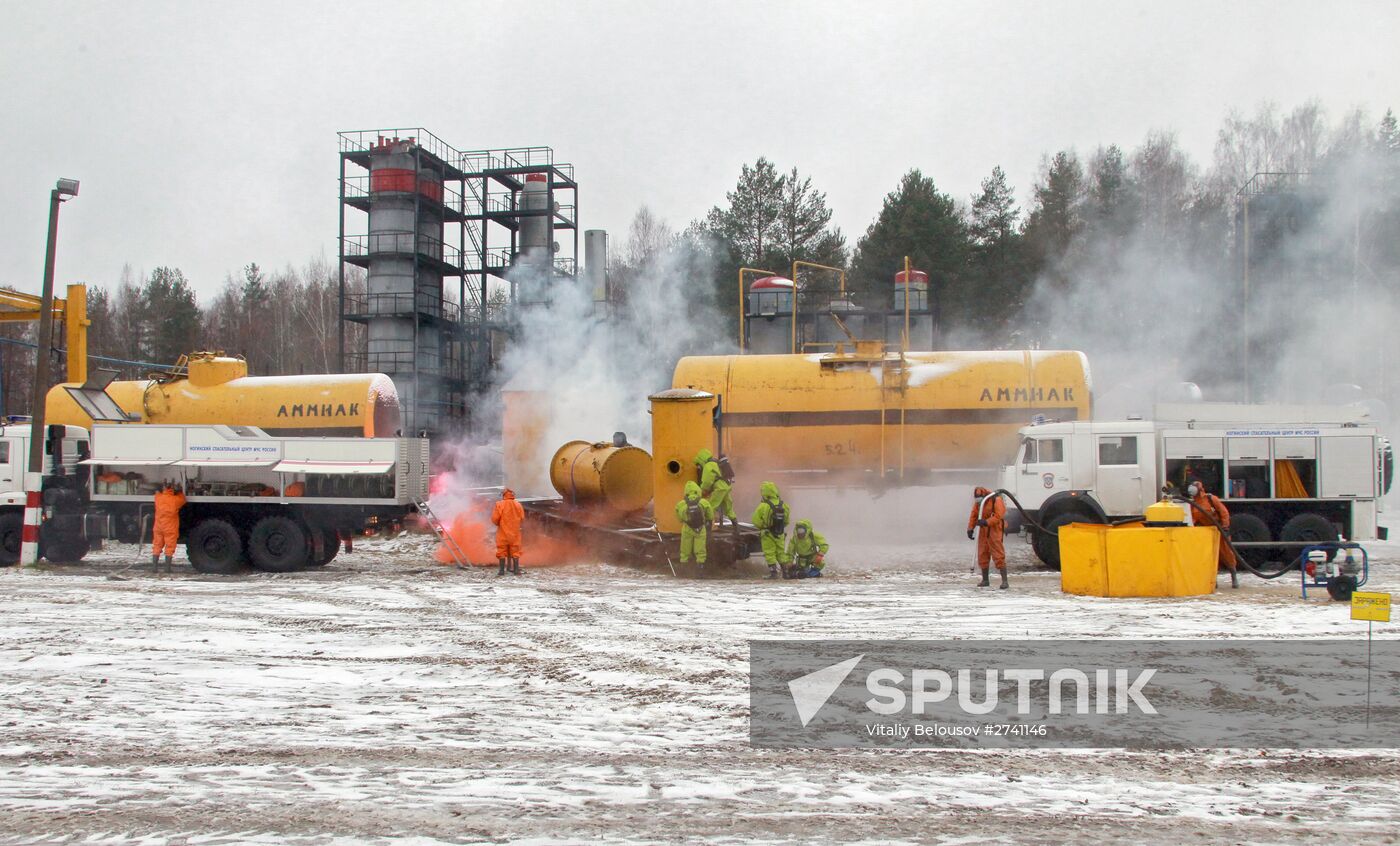 Russian Emergencies Ministry holds command post exercise