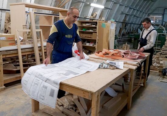 High-end furniture manufactured at MAKSIK factory in Kaliningrad