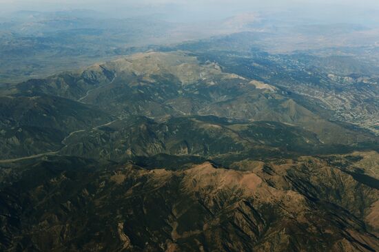 Mountainous terrain in Greece