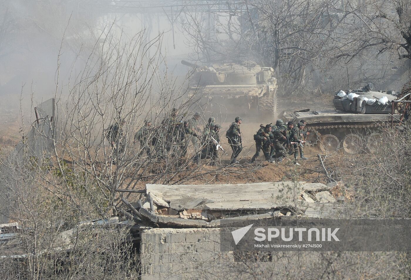 Syrian Arab Army's special operation in Douma, a Damascus suburb