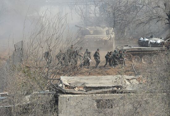 Syrian Arab Army's special operation in Douma, a Damascus suburb