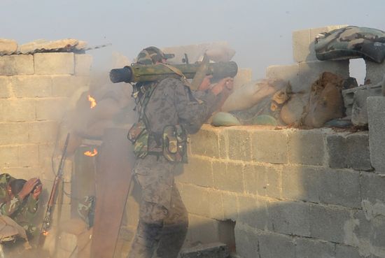 Syrian Arab Army's special operation in Douma, a Damascus suburb