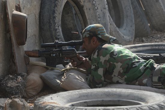 Syrian Arab Army's special operation in Douma, a Damascus suburb