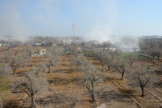 Syrian Arab Army's special operation in Douma, a Damascus suburb