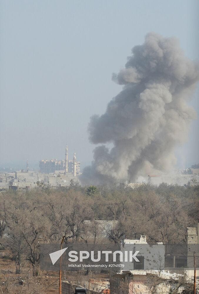 Syrian Arab Army's special operation in Douma, a Damascus suburb