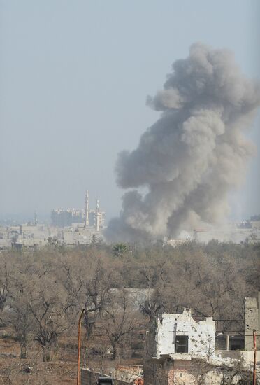 Syrian Arab Army's special operation in Douma, a Damascus suburb