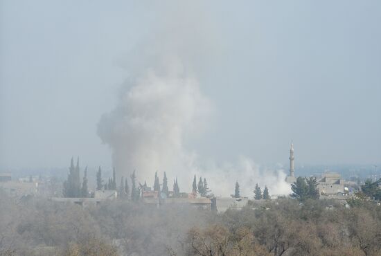 Syrian Arab Army's special operation in Douma, a Damascus suburb