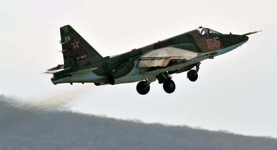 Tactical flight training at Chernigovka airfield, Primorye Territory