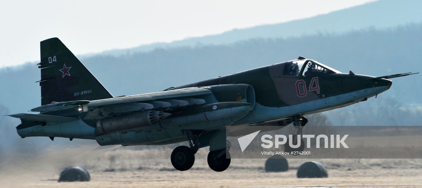 Tactical flight training at Chernigovka airfield, Primorye Territory