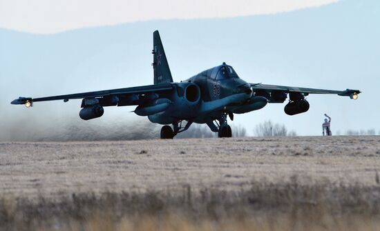 Tactical flight training at Chernigovka airfield, Primorye Territory