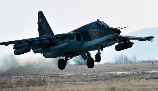 Tactical flight training at Chernigovka airfield, Primorye Territory