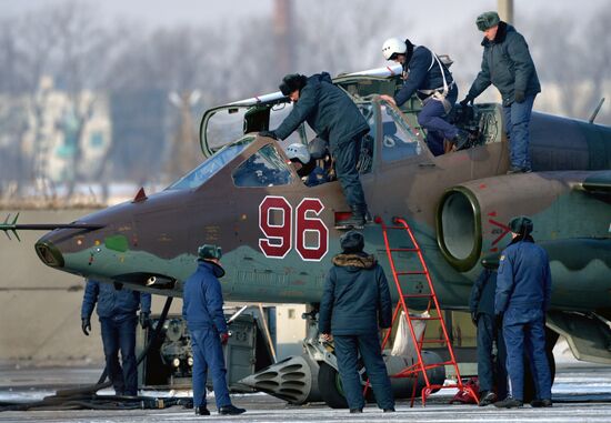 Tactical flight training at Chernigovka airfield, Primorye Territory