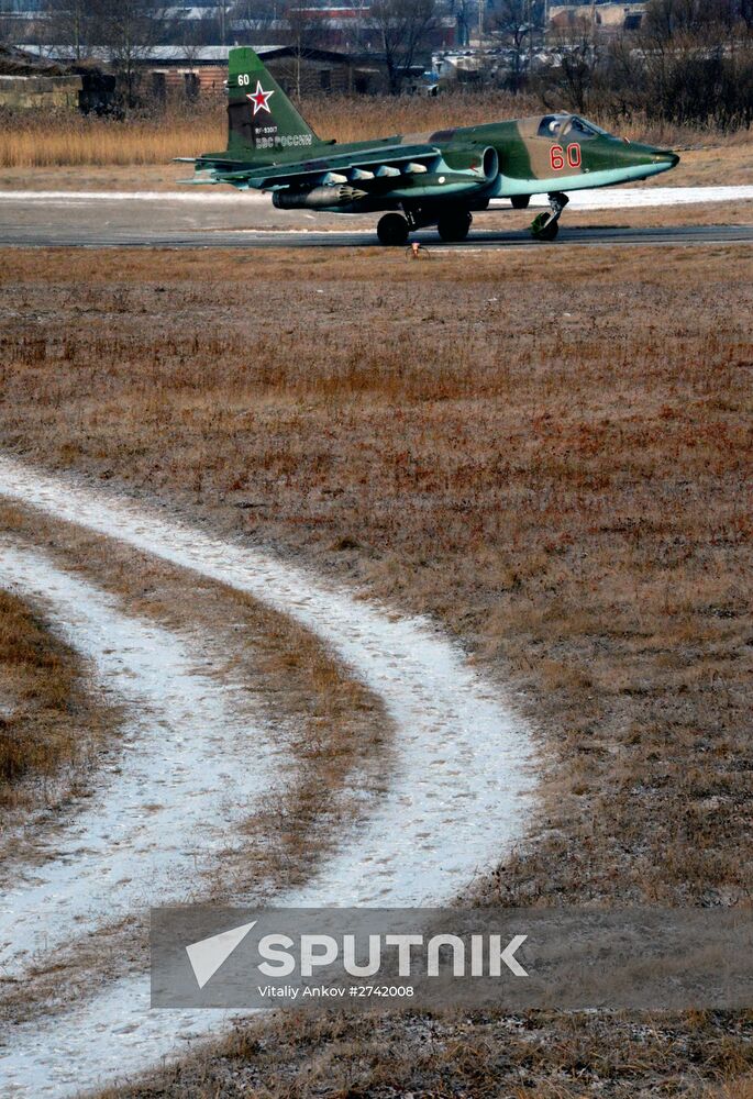 Tactical flight training at Chernigovka airfield, Primorye Territory