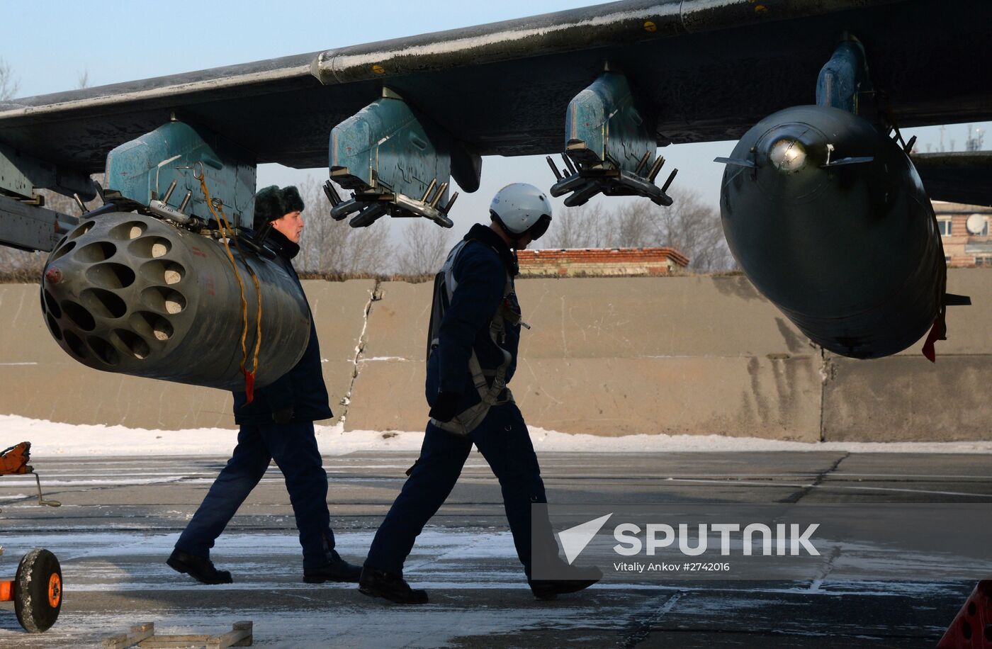 Tactical flight training at Chernigovka airfield, Primorye Territory