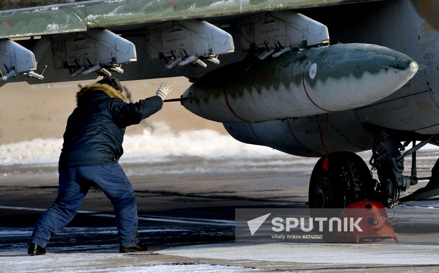 Tactical flight training at Chernigovka airfield, Primorye Territory