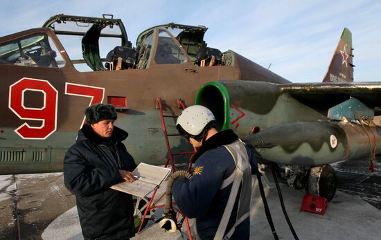 Tactical flight training at Chernigovka airfield, Primorye Territory