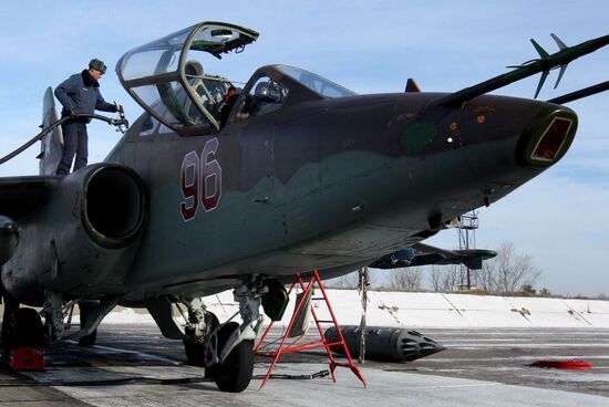 Tactical flight training at Chernigovka airfield, Primorye Territory
