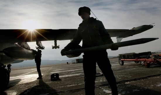 Tactical flight training at Chernigovka airfield, Primorye Territory