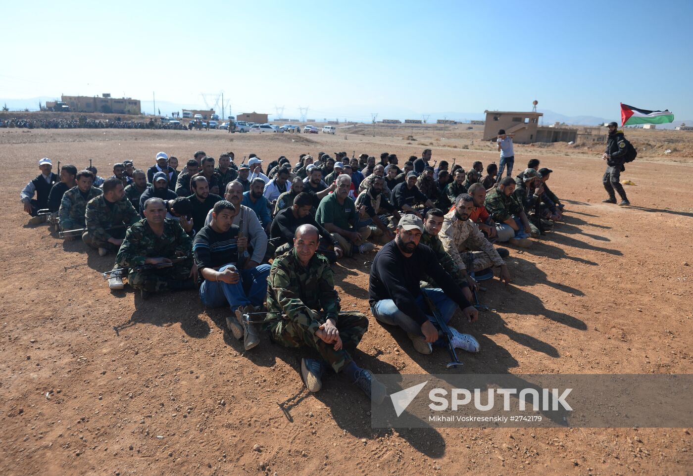 Self-defense fighters' training center in Syria